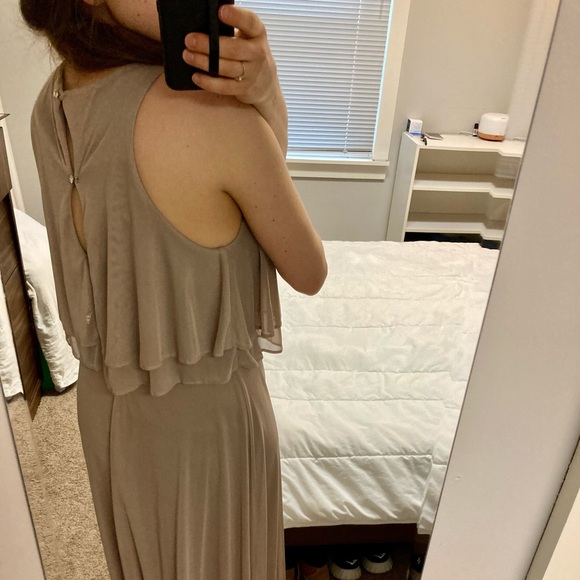 Azazie Genesis Bridesmaids Dress in Taupe - Picture 7 of 9